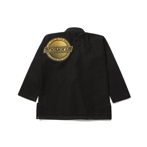 Kimono de BJJ Negro de Algodón, Uniforme de Jiu Jitsu para Adultos Unisex, Corte Regular, Duradero, Ligero, de Secado Rápido y Transpirable, 450 GSM - Product Image 2