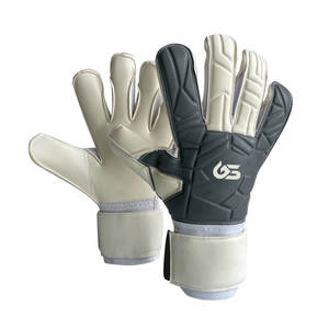 White Football Goalkeeper Gloves Breathable PVC Palm Waterproof Adjustable Wrist <b>Strap</b> <b>Finger</b> Protection Non Slip Training - Product Image 3