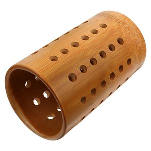 Compact Wooden Toothbrush Holder For <b>Small</b> Bathroom Countertop Spaces With Functional Multi Slot <b>Storage</b> - Product Image 1
