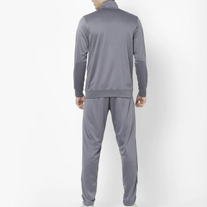 Ensemble de survêtement en polaire bleu pour homme, veste zippée intégrale, pantalon de jogging, col à capuche, fermeture à cordon, style sportif, coupe régulière, hiver - Product Image 6