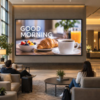 Écran publicitaire LED P1.25, affichage LED 3840Hz HD léger, écran LED couleur pleine gamme pour l'intérieur, idéal pour les halls d'hôtel