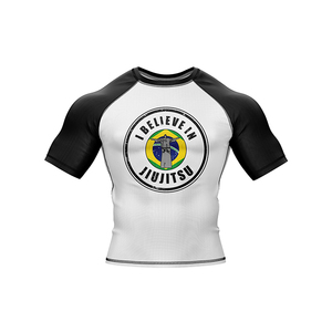 Rashguard Personalizado con Impresión por Sublimación, Rashguard para MMA, Rushguard para BJJ, Rashguard OEM para Hombre, Rashguard de Manga Corta - Product Image 1