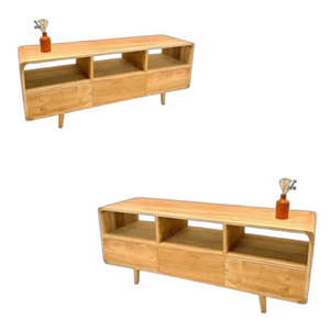 ตู้ทีวีสำหรับห้องนั่งเล่นห้องครอบครัวสามารถนำมาใช้สำหรับวิลล่าโรงแรมที่ทำจากไม้สักดีการออกแบบที่ทันสมัย - Product Image 4