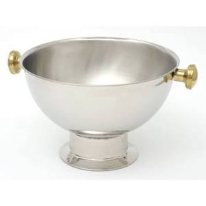 Bol à punch en acier inoxydable de haute qualité avec poignées robustes, bol de service alimentaire pour boissons, glace, jus, cocktails et traiteur - Product Image 4