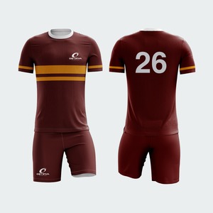 Uniforme de Fútbol de Alta Calidad 100% Poliéster, Personalizado con Impresión Frontal por Transferencia de Calor, Cintura Elástica Corta, Antibacteriano, de Secado Rápido - Product Image 3