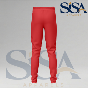 Custom Red Waist <b>Pant</b> Micro Stretch Anti-Wrinkle <b>Spandex</b>/Cotton Drawstring Closure Midweight Summer Men's Sportswear - Product Image 1