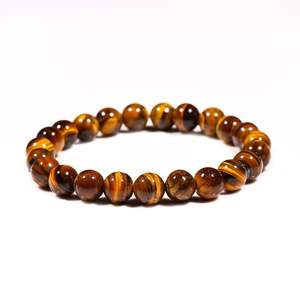 Venta al por mayor Natural Tiger Eye Stone Bracelet Healing Crystal Gemstone Jewelry en venta de Aameena Agate - Product Image 2