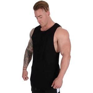 Wholesale Men Gym Tank <b>Top</b> Muscle Gym Singlet Vest Bodybuilding Fitness Workout Training Shirt Custom Gym Stringer Vest for Men - Product Image 5