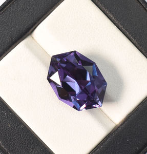 Alexandrita de laboratorio, corte hexagonal elegante, 18x13 mm, 17.65 ct, piedra preciosa suelta para la fabricación de joyas - Product Image 4