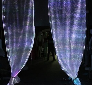 Attractive Cost Magnificent Quality Fiber Optic Fabric <b>Illuminated</b> Cloth Events Stage Decorative Light Led - Product Image 3
