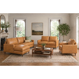 ชุดโซฟาห้องนั่งเล่นแสนสบายสำหรับครอบครัวใหญ่ในวันหยุดสุดสัปดาห์ โซฟาแบบแยกส่วนทันสมัย นั่งสบาย เฟอร์นิเจอร์บ้านที่อบอุ่น - Product Image 1