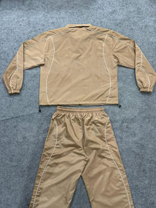 Conjunto Deportivo para Hombre, Chaqueta y Pantalones con Cordón, 100% Nailon, Líneas Reflectantes, Logotipo Digital, Estilo Vintage, Cortavientos 2026 - Product Image 4