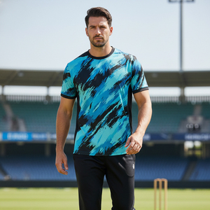 ชุดยูนิฟอร์มคริกเก็ตแบบซับลิเมชั่นสั่งทำได้ ขายส่ง เสื้อเจอร์ซีย์และกางเกงคริกเก็ตทีม ระบายอากาศ แห้งเร็ว ชุดกีฬา OEM - Product Image 5
