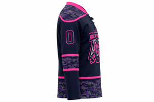 Maillots de hockey sur glace personnalisés 100% polyester à séchage rapide Fabricant et fournisseur de maillots de sport personnalisés Maillots de hockey d'équipe personnalisés - Product Image 4