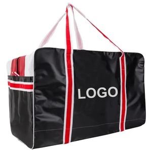 Sac de sport pliable et imperméable en bâche grande capacité pour gardien de but de hockey sur glace, personnalisable pour équipement d'équipe, pour adulte - Lamatex Sports Rouge - Product Image 2