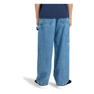 Jean Carpenter pour homme, bleu moyen, coupe droite, en denim, style utilitaire, coupe décontractée, pantalon décontracté pour le skateboard - Product Image 2