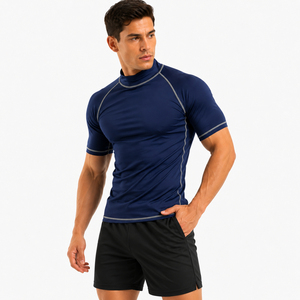 <b>Men's</b> Sleeve <b>Compression</b> T <b>Shirt</b> Breathable Quick Dry Slim Fit Sports Top Workout Training Tee - Product Image 5