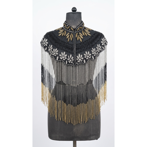 Capa de Hombro con Flecos y Cuentas Hechas a Mano de Lujo para Mujer, para Vestido de Noche, Boda, Fiesta, Accesorio de Moda - Product Image 1