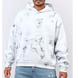 เสื้อฮู้ดดี้คุณภาพสูงสำหรับผู้ชาย ผ้าฝ้าย 100% แบบสวมหัว ยูนิเซ็กซ์ แฟชั่นผู้ชาย ลายมัดย้อม เสื้อฮู้ดดี้ผ้าฝ้ายสำหรับวิทยาลัยและการฝึกซ้อม - Product Image 5