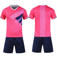 Conjunto de Uniforme de Fútbol Personalizado, Camiseta y Pantalones Cortos Transpirables para Clubes Escolares, Ligas, Prácticas y Partidos de Campeonato