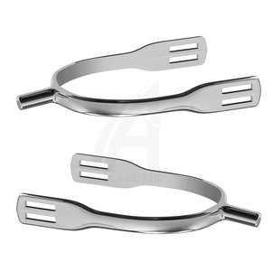 Espuelas Españolas de Acero Inoxidable Antideslizantes y Duraderas de Tamaño Personalizado, Fabricadas por Profesionales, para Jinete de Carreras Ecuestres Occidentales - Product Image 1