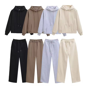 Custom Vintage Men's <b>Tracksuit</b> Set Two Piece Fleece Sweat Suit Jogger Streetwear Logo Men <b>Tracksuits</b> For Sale - Product Image 4