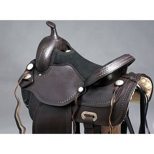 Silla de Montar Inglesa de Cuero Genuino Marrón Oscuro para Doma Western, Tamaño Personalizado, Tallada a Mano, Cómoda y Personalizada - Product Image 4