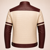 Blouson en cuir véritable pour homme, couleur personnalisable, coupe ajustée, manteau d'hiver décontracté, style motard, mode urbaine, logo frontal