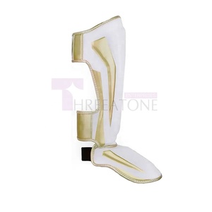 Protège-tibias en cuir respirant – Protection professionnelle légère et écologique pour le sport – Confort amélioré - Product Image 4
