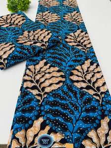 Tissu en coton 100% de haute qualité, imprimé africain Wax Hollandais Ankara, pour pagnes et vêtements de mode, Kumasi - Product Image 5