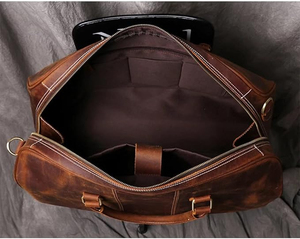 ราคาขายส่ง กระเป๋าเดินทางแบบกันน้ำสำหรับทุกเพศ  กระเป๋าหนัง PU แบบสั่งทำพิเศษ ความจุขนาดใหญ่ หลายช่องใส่ของ  กระเป๋าหนังแท้สำหรับเดินทางค้างคืน - Product Image 6