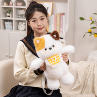 Sac à dos en peluche personnalisé en forme de chat - Anti-stress, logo personnalisé, unisexe pour enfants