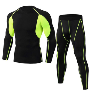 Vêtements d'entraînement pour hommes à manches longues, design sportif tendance, nouvelle arrivée, combinaisons de compression pour hommes - Product Image 5
