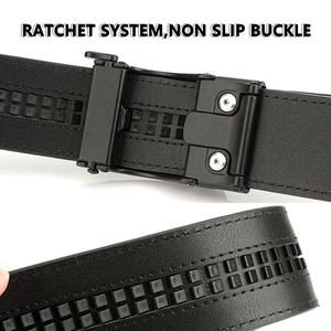 Ceinture en cuir véritable de vache pour homme, qualité supérieure, classique, décontractée, longueur réglable, boucle en acier, écologique, durable, robuste - Product Image 3