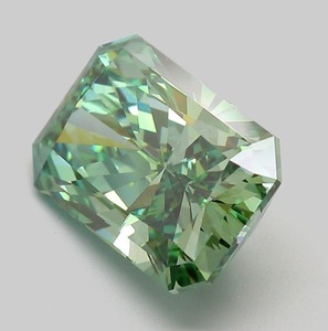 เพชรเม็ดเดี่ยวสีเขียวสดใส น้ำหนัก 4.54 กะรัต ทรงเรเดียนท์คัท ผลิตด้วยวิธี CVD ได้รับการรับรองจาก IGI คุณภาพการเจียระไนเยี่ยม สมมาตรดีเยี่ยม - Product Image 4