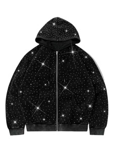 เสื้อฮู้ดซิปแบบลำลองสำหรับฤดูหนาว รุ่นยูนิเซ็กซ์ พิมพ์ลาย พรีเมียม ถักทอจากผ้าฝ้ายฟลีซ 100% เนื้อนุ่ม อุ่นสบาย เป็นมิตรต่อสิ่งแวดล้อม น้ำหนัก 370 กรัม ด้านหน้า - Product Image 1