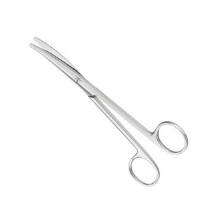 Ciseaux de dissection sur mesure de 16 cm, lame en acier inoxydable demi-or, bord lisse et arrondi, pour chirurgie générale, manche en acier - Product Image 1