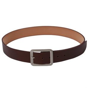 Cinturón de Cuero Genuino para Hombre de Alta Calidad, Hecho a Mano, con Diseño Nuevo y Hebilla Giratoria, en Oferta - Product Image 1