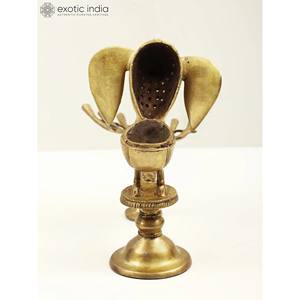 Quemador de incienso de latón hecho a mano de 8 pulgadas con diseño de pavo real, difusor de aromaterapia indio y soporte de incienso hecho en La India - Product Image 4