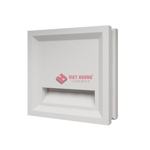 Breeze Cement Block - Baldosas de cuerpo completo fabricadas en Vietnam para decoración interior y aplicaciones en paredes, en color blanco. - Product Image 1