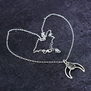 Labradorite 925 Sterling <b>Silver</b> Pear Shape Gemstone Trendy Engagement Pendant <b>Necklace</b> <b>for</b> <b>Men</b> Women Unisex - Product Image 5