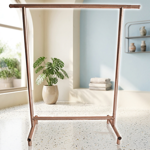 Porte-vêtements pliable Bros Display, robuste, en métal, sur pieds, à plusieurs niveaux, pour présentation en magasin. - Product Image 3