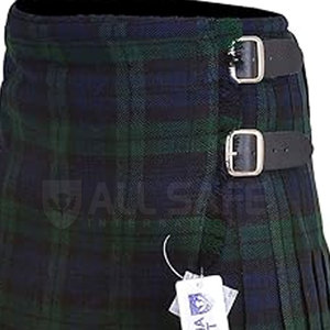 Kilt utilitaire moderne de haute qualité pour hommes, noir, poches cargo solides, tenue highland contemporaine, fêtes - Product Image 5