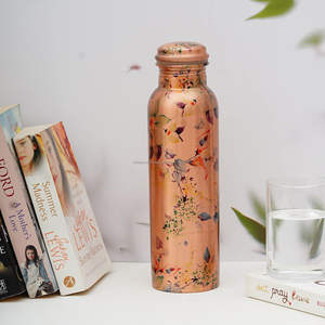 Modern Trending Design Best Selling Pure Copper <b>Water</b> <b>Bottle</b> for Indoor Home Villas & Hotel Use for Drinkware - Product Image 1
