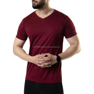 Camiseta Deportiva Ajustada de Secado Rápido de Poliéster y Algodón de Alta Calidad al por Mayor para Hombre, Camiseta Personalizada de Secado Rápido 100% Poliéster - Product Image 4