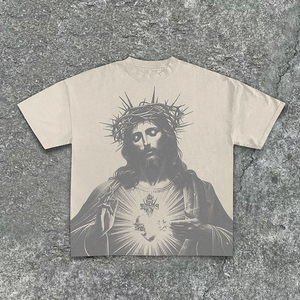 Camisetas de Manga Corta Extra Grandes para Hombre, Personalizadas, Tallas Grandes, Cuello Redondo, 100% Algodón Peinado, Tejido Transpirable - Product Image 3