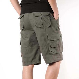 Wholesale Men's Solid Eco-friendly Worsted Nylon/Cotton Cargo Shorts Breathable Anti-Wrinkle Casual Summer OEM Service - Product Image 2