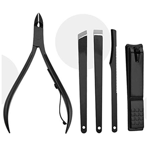 Kit professionnel de manucure et pédicure 18 pièces avec coupe-ongles 4-en-1 en acier inoxydable de qualité chirurgicale, sac inclus - Product Image 3