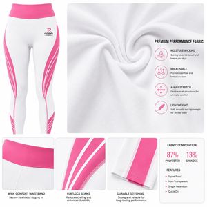 Pantalones de sublimación de poliéster/spandex de cintura alta, transpirables, de secado rápido, ecológicos, para mujer, con diseño de impresión personalizada. - Product Image 6