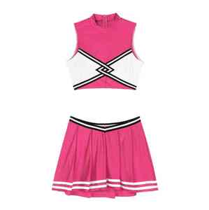 Nouvelle arrivée, uniforme de cheerleading pour femmes, imprimé, réversible, dernier style, ensembles sans manches, personnalisables, en solde, 100% polyester - Product Image 5